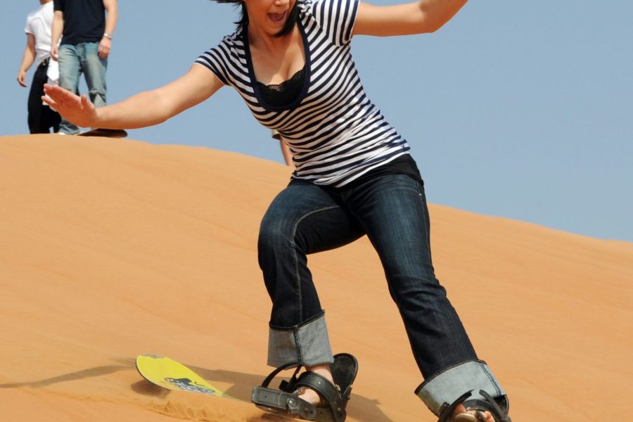 Morning Desert Safari with Camel Ride & Sandboarding (Private Car)